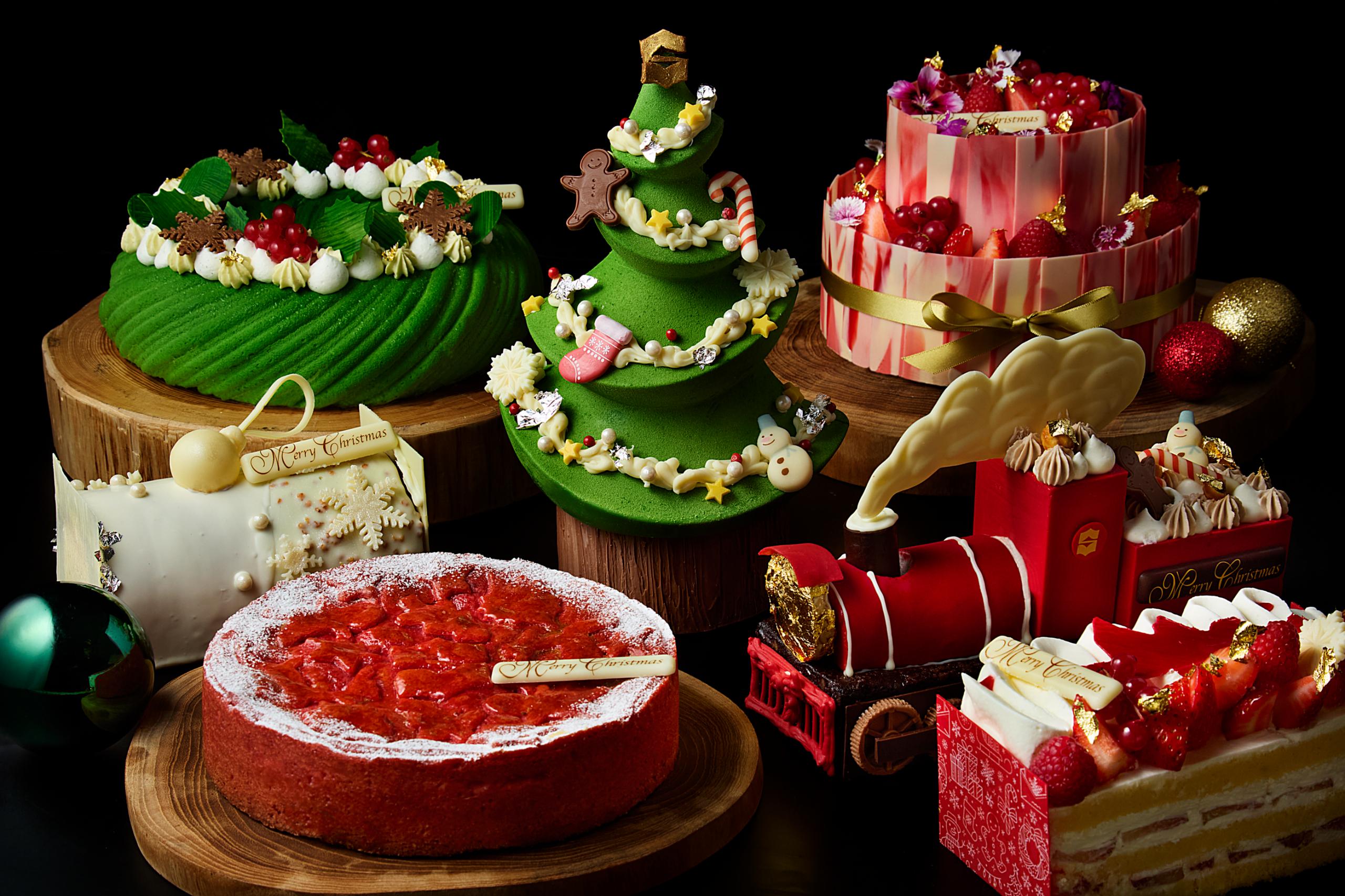 シャングリ・ラ 東京、2025年クリスマスケーキコレクションの予約受付開始。豪華ハウスケーキから伝統菓子までラインアップ