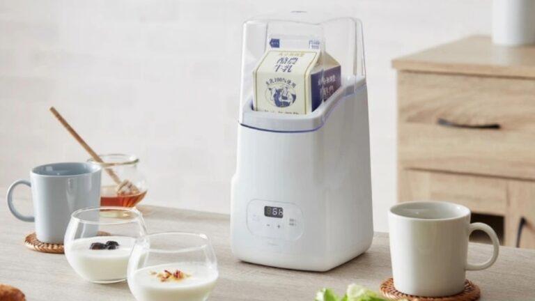 simplussから、牛乳パックをそのまま使える「ヨーグルトメーカー」新登場。温度25℃～65℃の幅広い設定で多彩な発酵食品と低温調理に対応。
