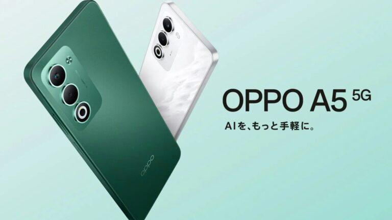 OPPO A5 5GでAIを、もっと手軽に！大容量バッテリー＆高耐久を両立した新スマホが2025年12月4日発売