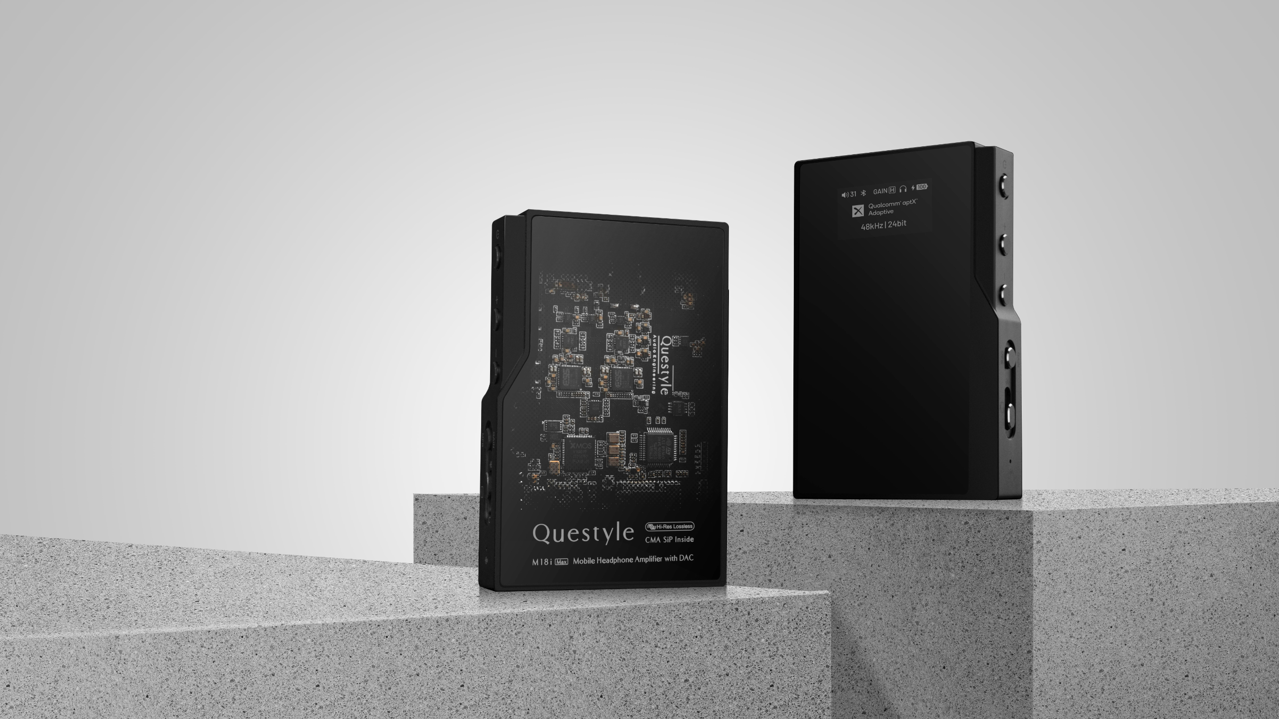 Questyle「M18i Max」発表、デュアルDAC×Apple MFi認証のポータブルアンプ。6月12日発売で5万5,000円