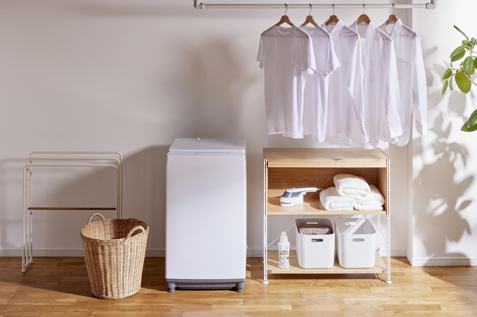 ツインバード「全自動電気洗濯機」一人暮らしなど少数世帯向けの洗濯機