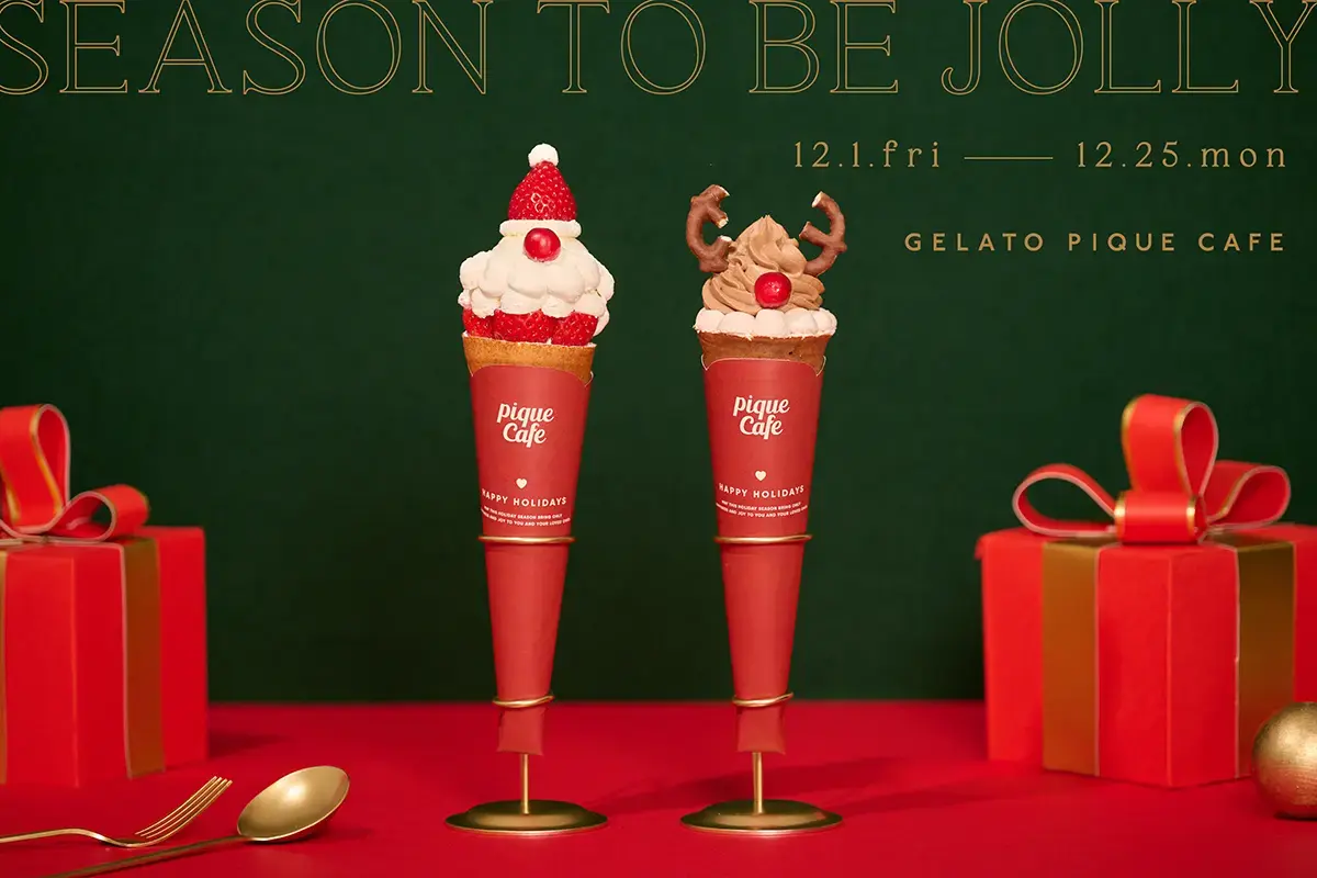 「gelato pique cafe(ジェラート ピケ カフェ)」新登場のクレープが、二人のクリスマスを盛り上げる