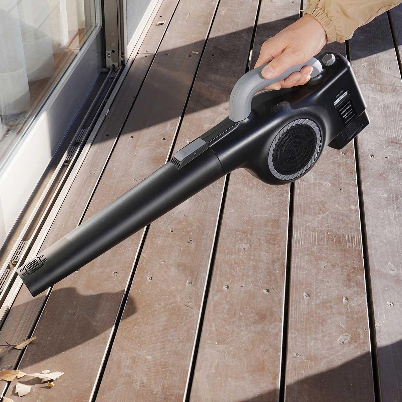サンワサプライの充電式ブロワーはキャンプでも使える便利な製品