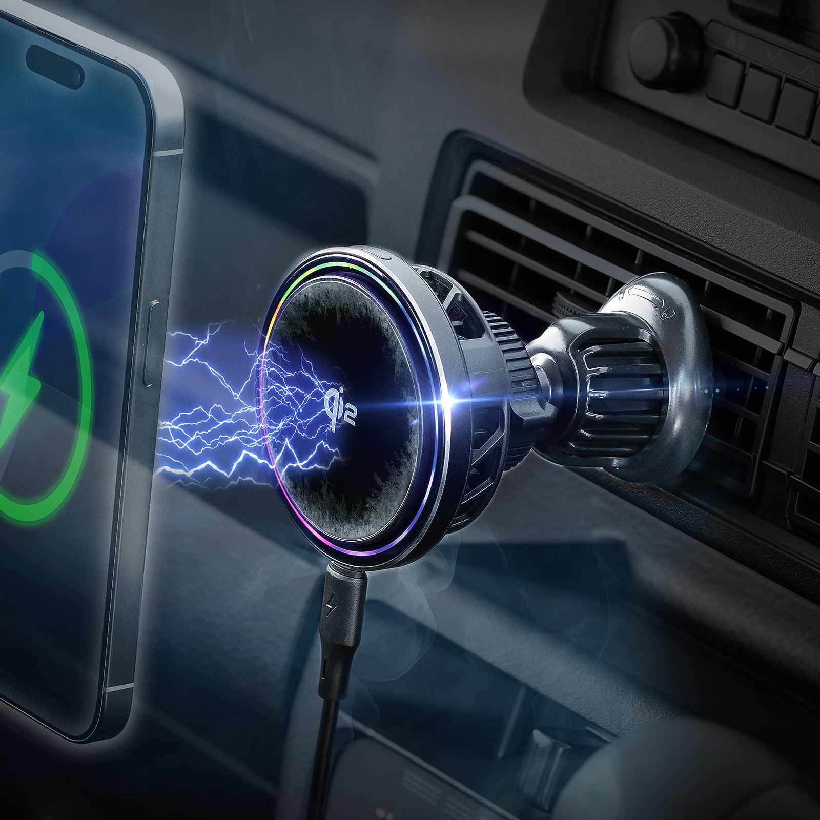 Qi2×ペルチェ素子!無線充電しながら冷却も可能な車載スマホホルダーがサンワサプライから登場。Qi2認証取得で5,980円から