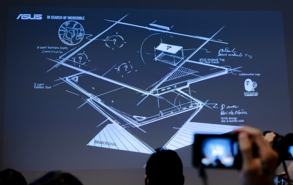 ASUS Vivobook S 15 OLED BAPE® Editionのデザイン検討は100以上の試作が作られた