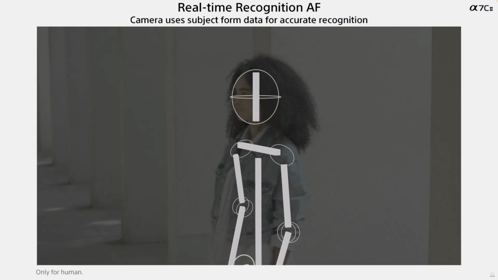 α7C Ⅱには姿勢推定技術を用いたリアルタイム認識AFが搭載