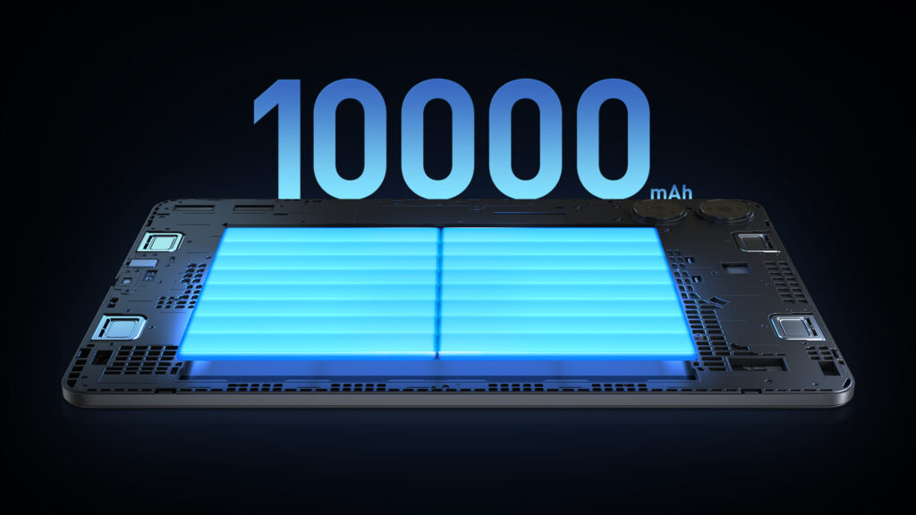 10,000mAhの大容量バッテリーを搭載した「Redmi Pad Pro」