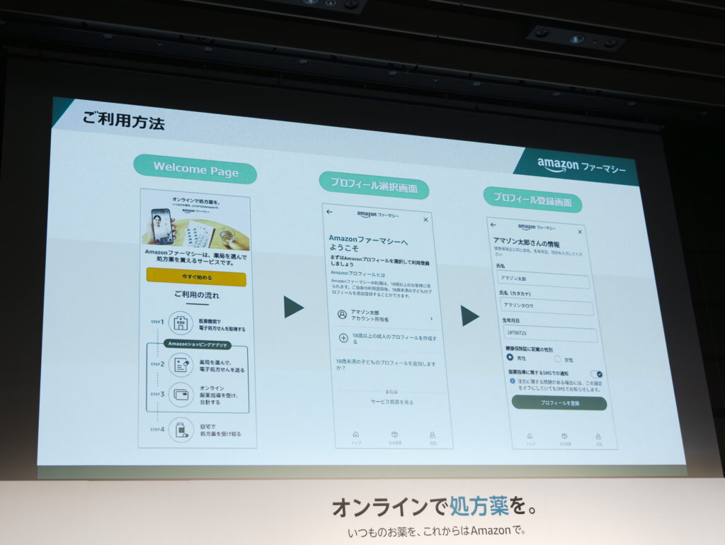 「Amazon ファーマシー」の利用手順の詳細 その1