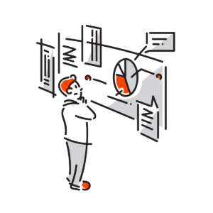 製品やサービス開発、またはそれらのPRを担うメーカーやサービスプロバイダーの担当者をイメージした画像