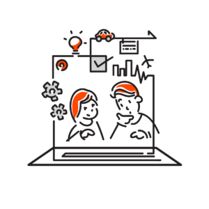 悩みを持つ読者に対して、課題解決を手伝うonesuiteアンバサダーのイメージ画像