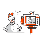 onesuiteによる取材を受けている担当者のイメージ画像