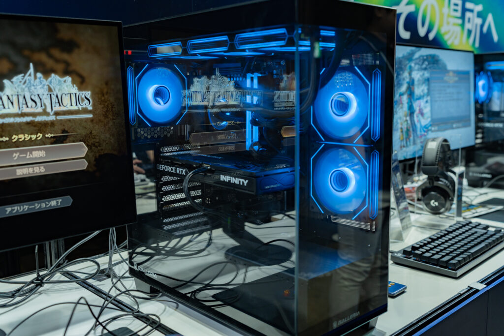 TGS2025　GALLERIAブース、先日発表されたばかりのゲーミングデスクトップPC「GALLERIA Fシリーズ」
