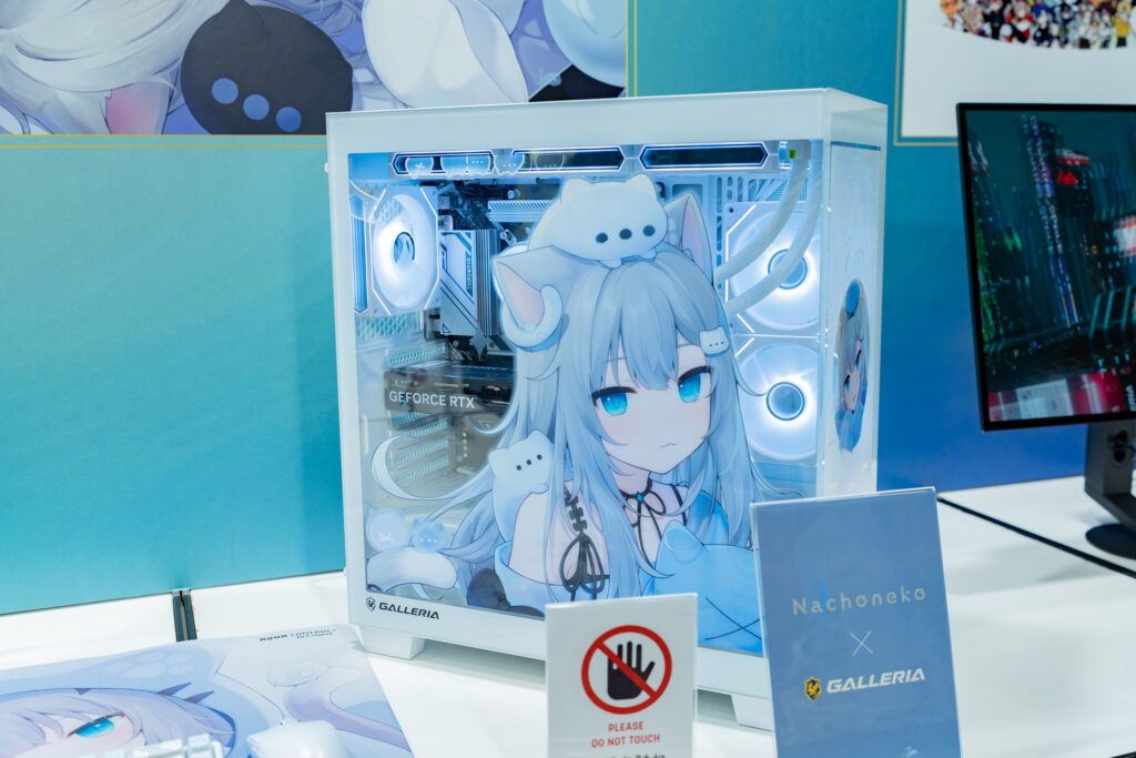 TGS2025　GALLERIAブース、開発中のNachonekoコラボPC