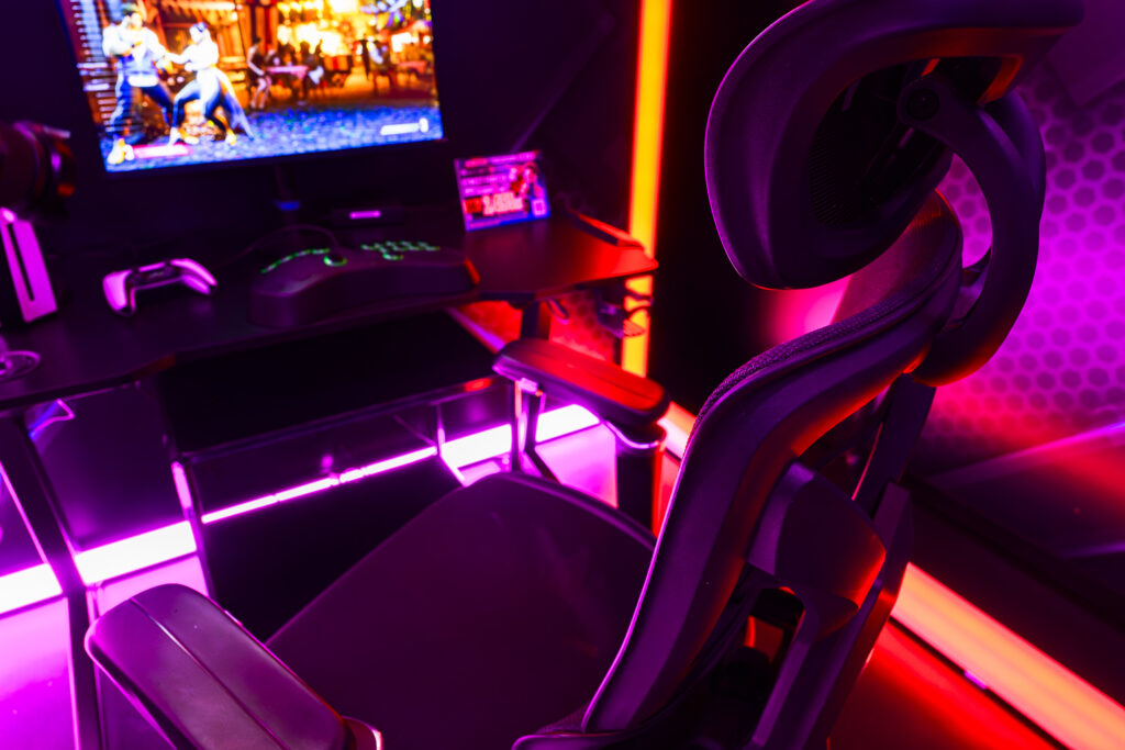 TGS2025　ミズノブース、参考展示されていたゲーミングチェア