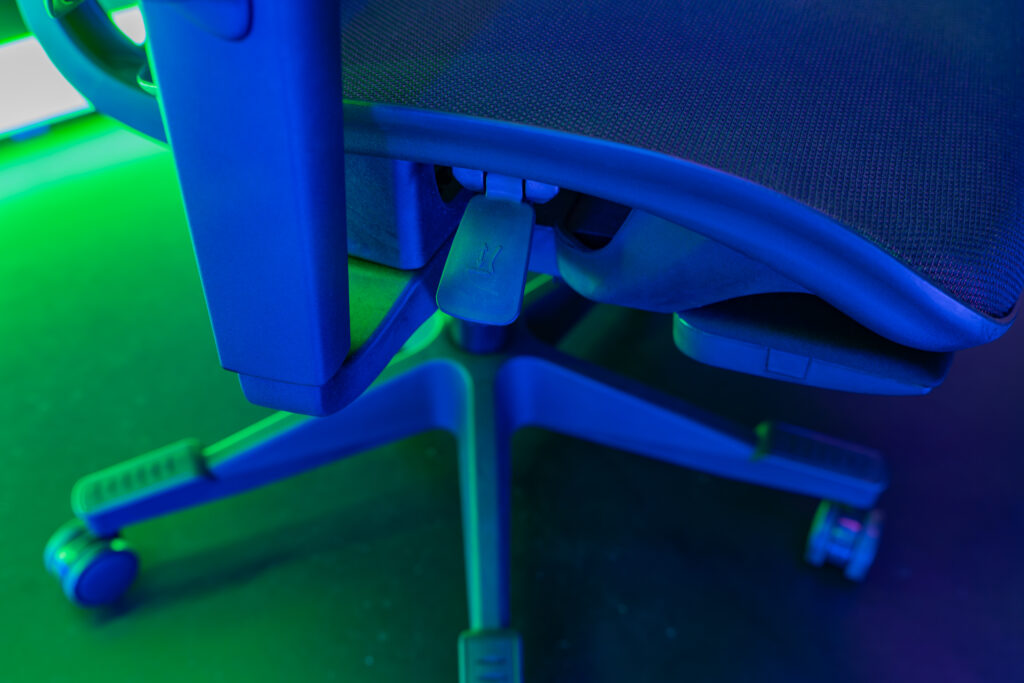 TGS2025　ミズノブース、参考展示されていたゲーミングチェア