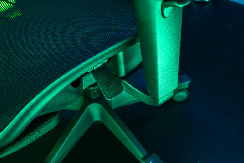 TGS2025　ミズノブース、参考展示されていたゲーミングチェア