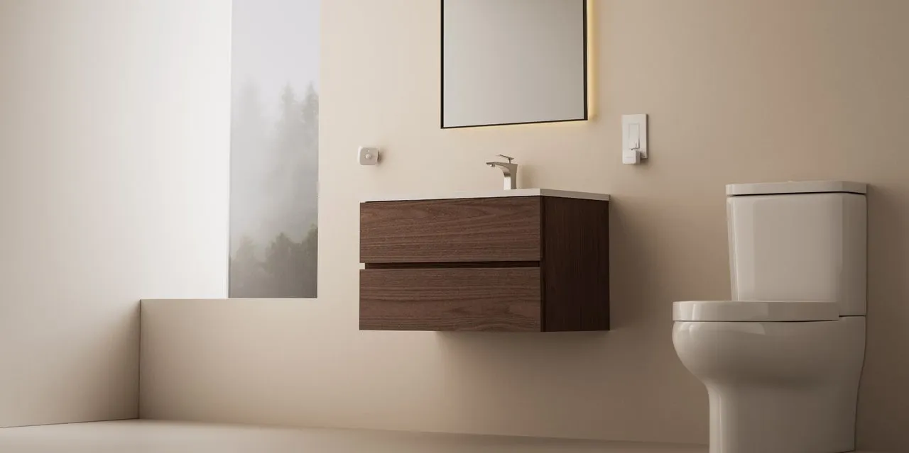 モダンなバスルームのインテリア