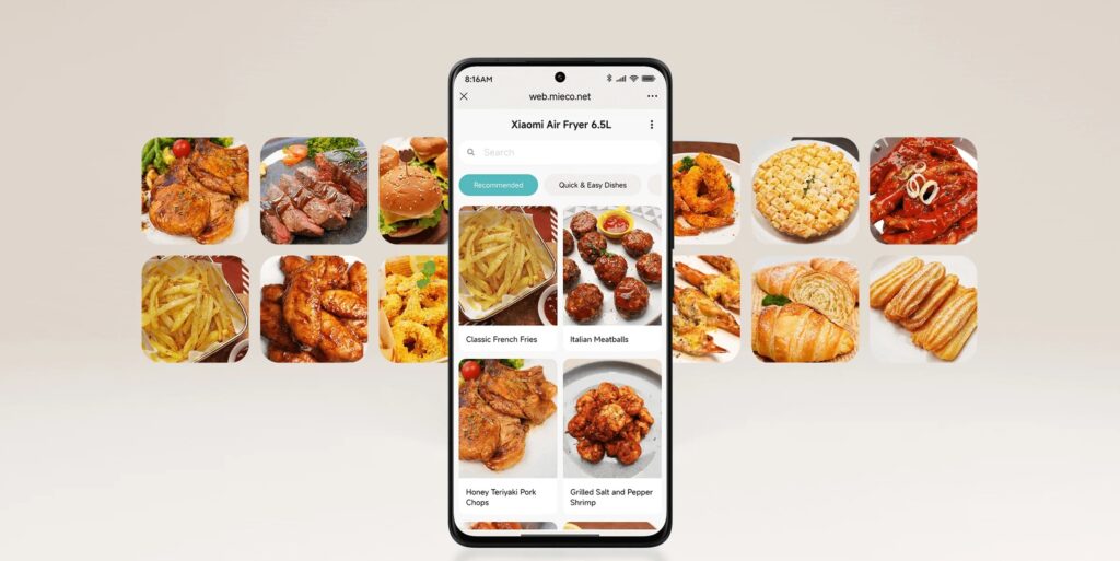 Xiaomi air flyer　オンラインレシピ集