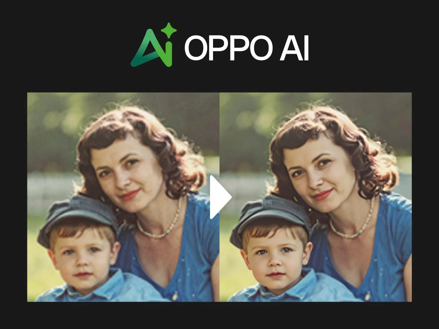 AIで修復された母と子のポートレート