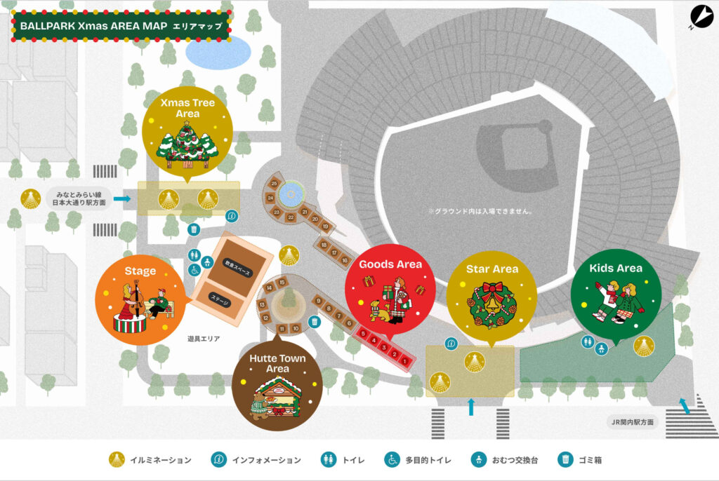 BALLPARK Xmas YOKOHAMA KANNAI 2025　会場マップ