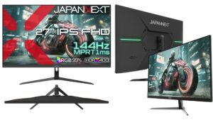 JAPANNEXTから27インチIPS/144Hz/1msの高性能モデルが登場。17,980円