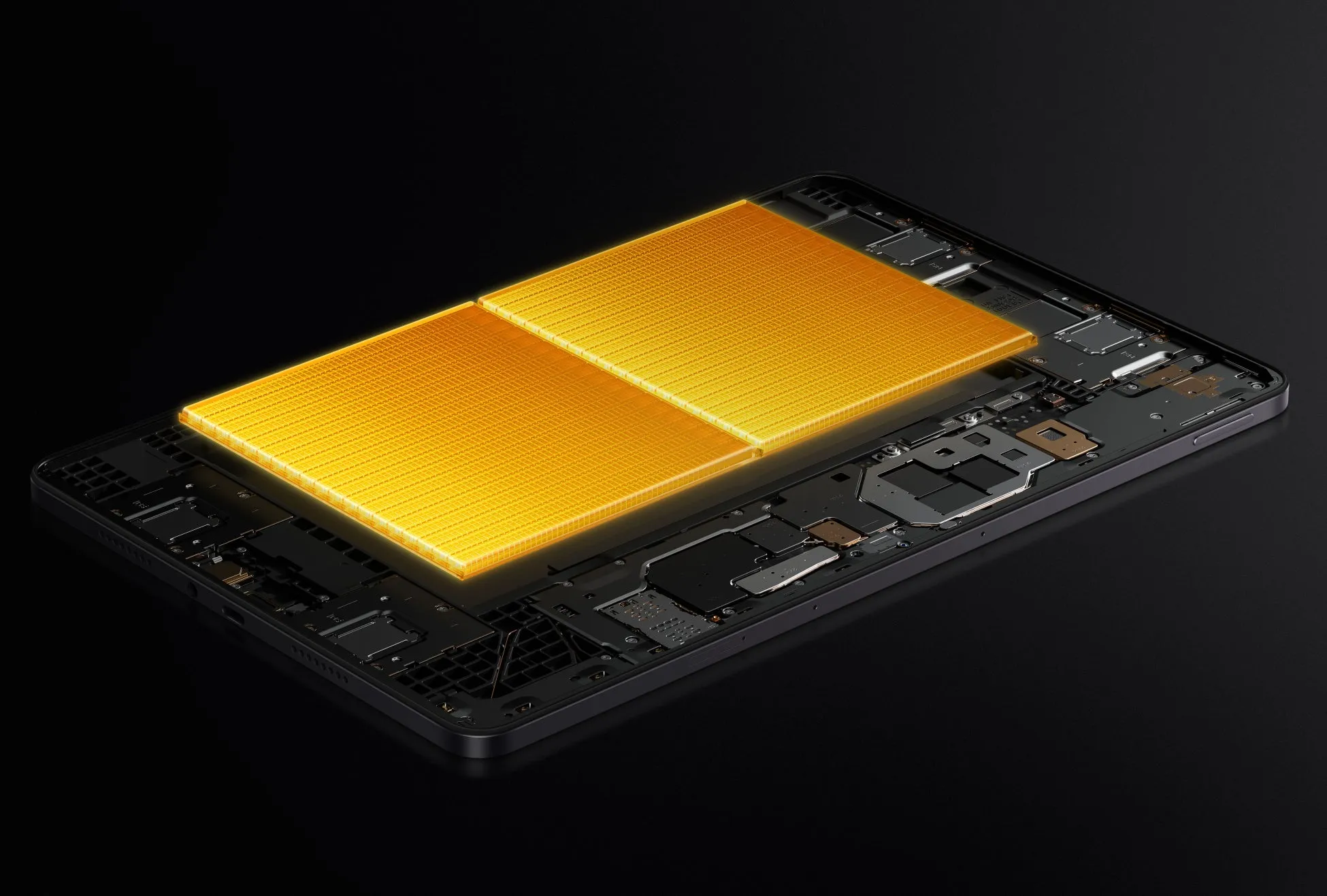 スマートフォン内部の基板とCPUのイメージ画像