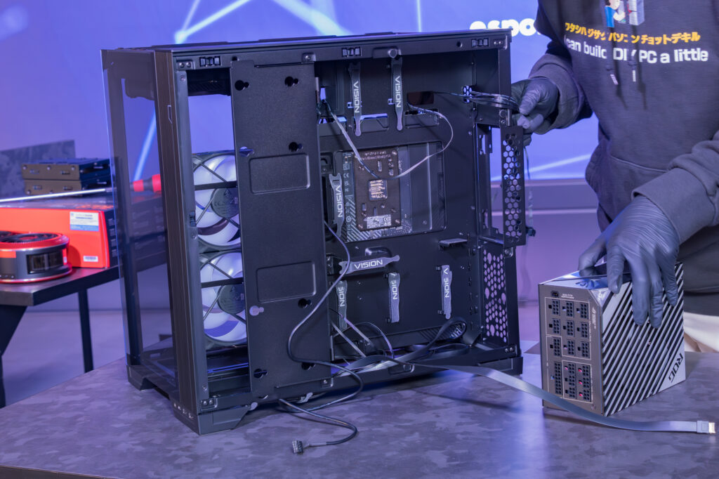 電源の取り付けおよび配線作業