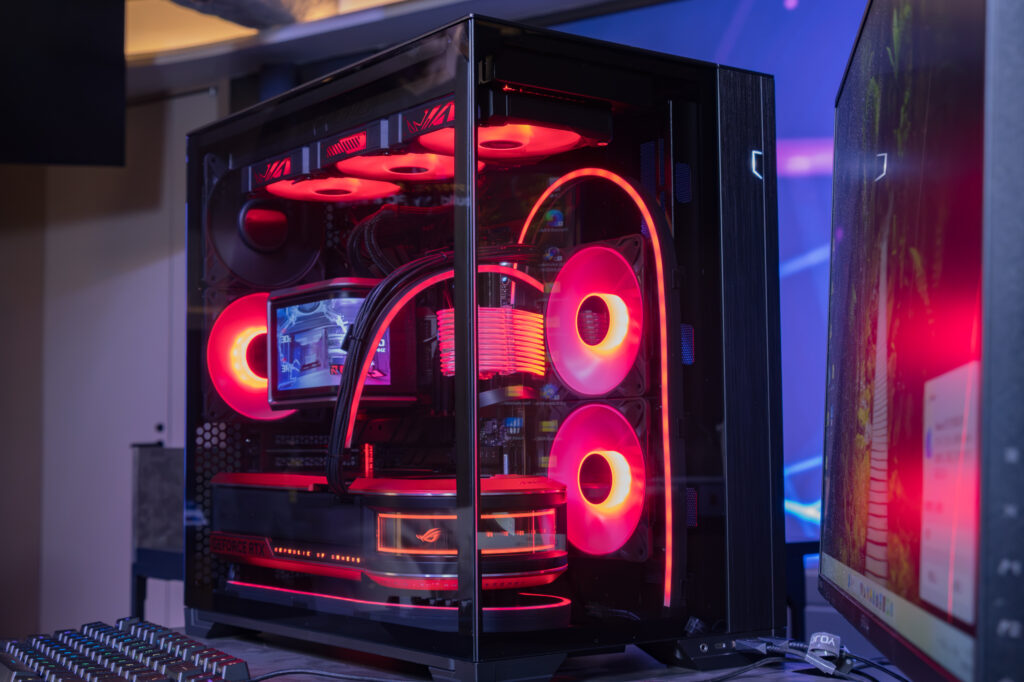 ライティングのカラーを調整した状態。もちろん一発起動だ。