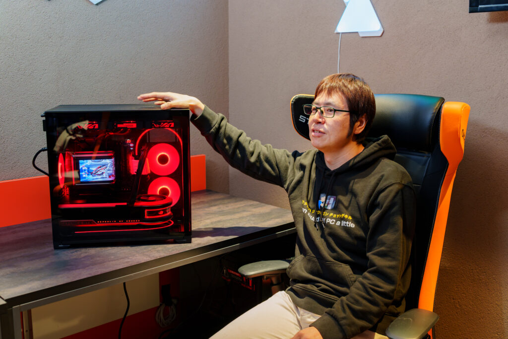 組み立て後に語る森田氏