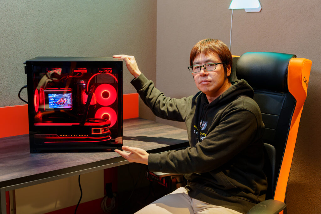 組み立て後に語る森田氏