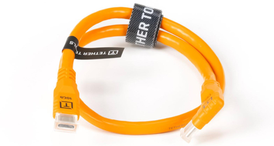 テザープロ オプティマ 10G USB-C ケーブル ライトアングル(51cm)