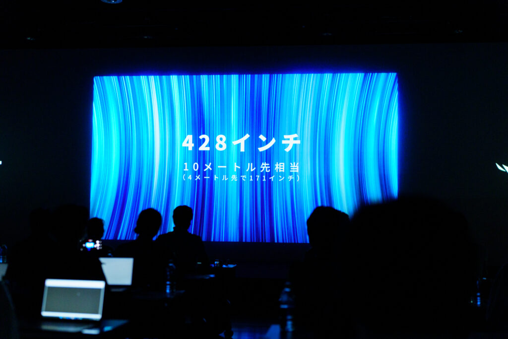 ROG_XREAL_R1 428インチ相当の仮装スクリーン
