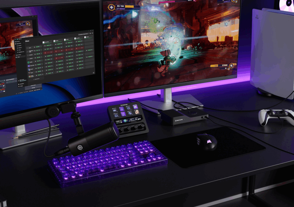 Stream Deckとの連携、デスクでの使用イメージ