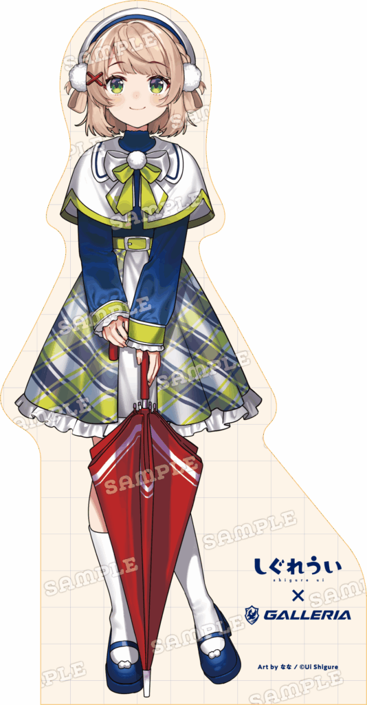 GALLERIAとしぐれういコラボ等身大パネル