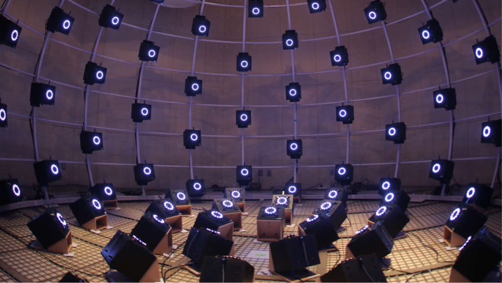 Sound xR Coreのベースとなった立体音響の総合技術「ViReal®」の実験用設備