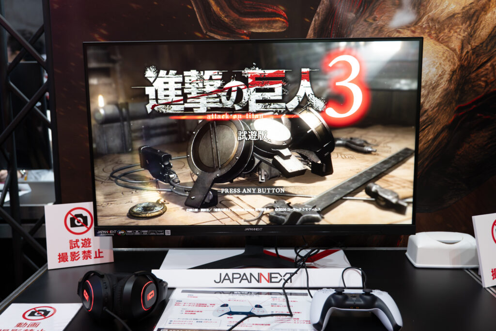 TGS2026-コーエーテクモゲームスブース-JAPANNEXT製品