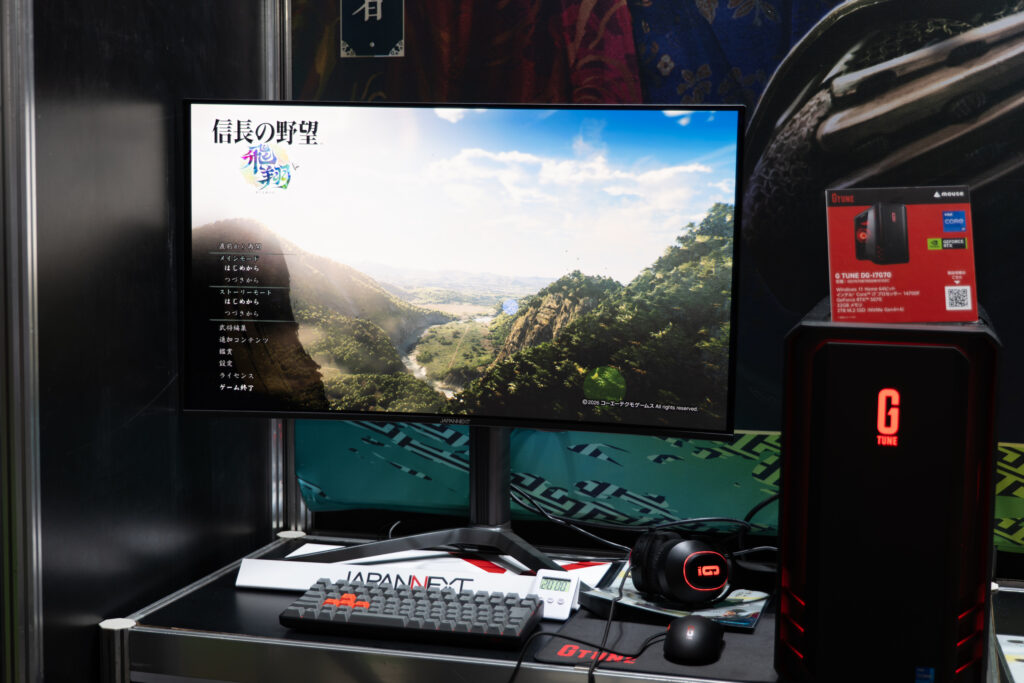 TGS2026-コーエーテクモゲームスブース-JAPANNEXT製品